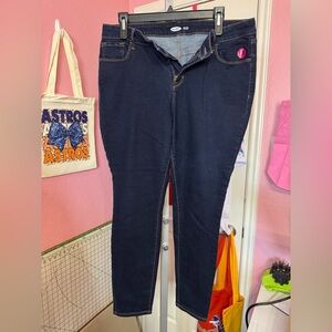 Old Navy Women's Deep Indigo Skinny Jeans